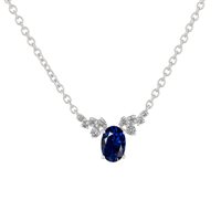 Collar Zanette Gioielli Mujer in Oro blanco Zaffiro 0.41 Ct GI-2018-16ZAFFIRO - GI-2018-16ZAFFIRO